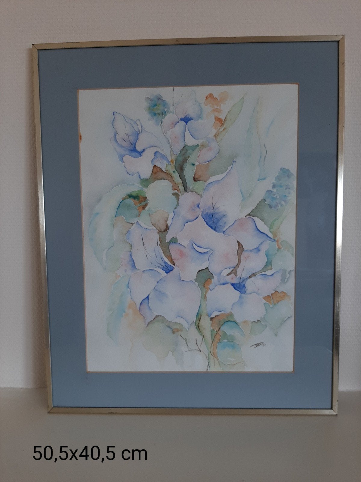 aquarel bloemen, Ophalen of Verzenden, Minder dan 50 cm, Schilderij