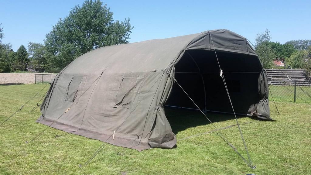 Legertent / Boogtent KL te huur Army tent militaire tent, Ophalen, Gebruikt, Meer dan 6