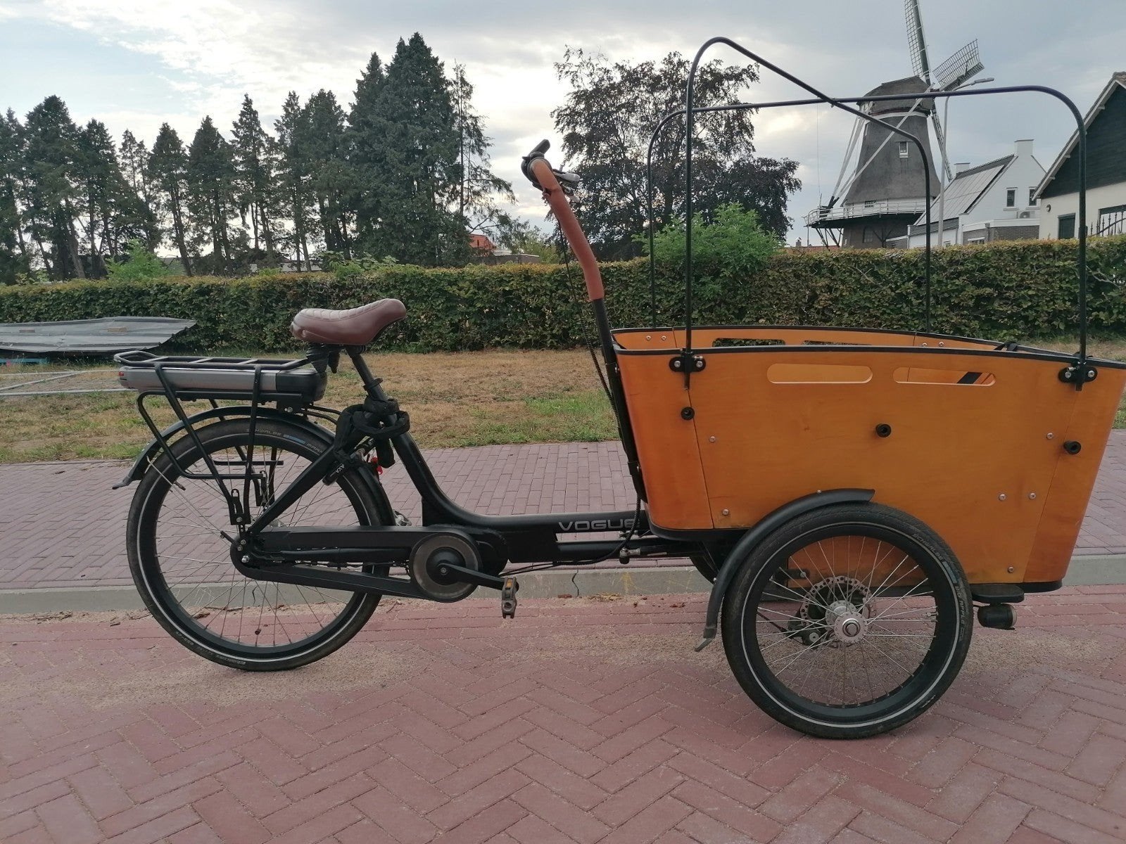 elektrische vogue carry 3 bakfiets, Ophalen, Gebruikt, 4 kinderen of meer