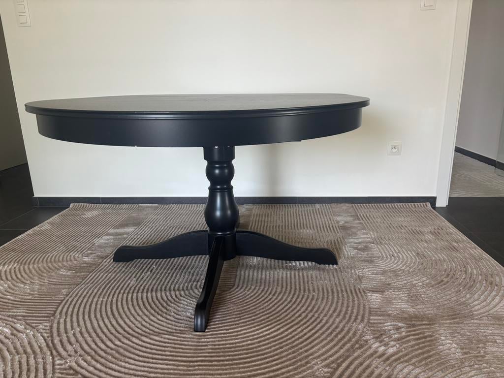 IKEA ROSENTORP uitschuifbare tafel - zwart, Ophalen, Gebruikt, 50 tot 100 cm, Rechthoekig