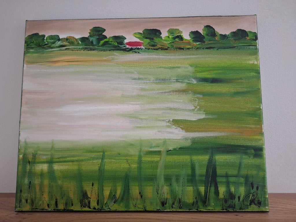 Schilderij Corrie Leusheus met certificaat, Antiek en Kunst, Kunst | Schilderijen | Klassiek, Ophalen of Verzenden