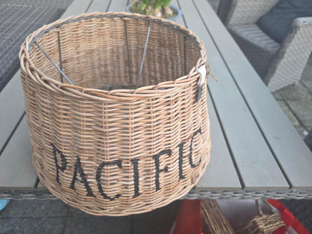 Grote Rivera Maison Rotan Lampenkap 'Pacific', Huis en Inrichting, Lampen | Lampenkappen, Ophalen, Gebruikt, Landelijk, Riviera Maison, Bohemian