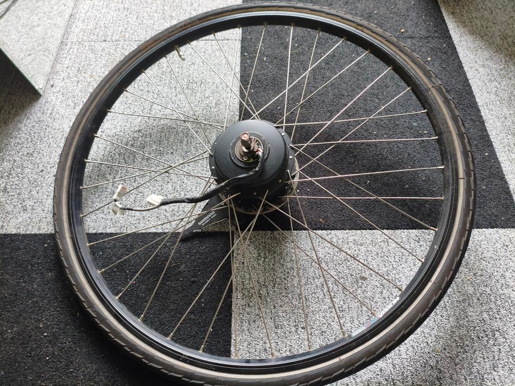 Elektrisch (PANASONIC) voorwiel, Fietsen en Brommers, Fietsonderdelen, Ophalen, Motor