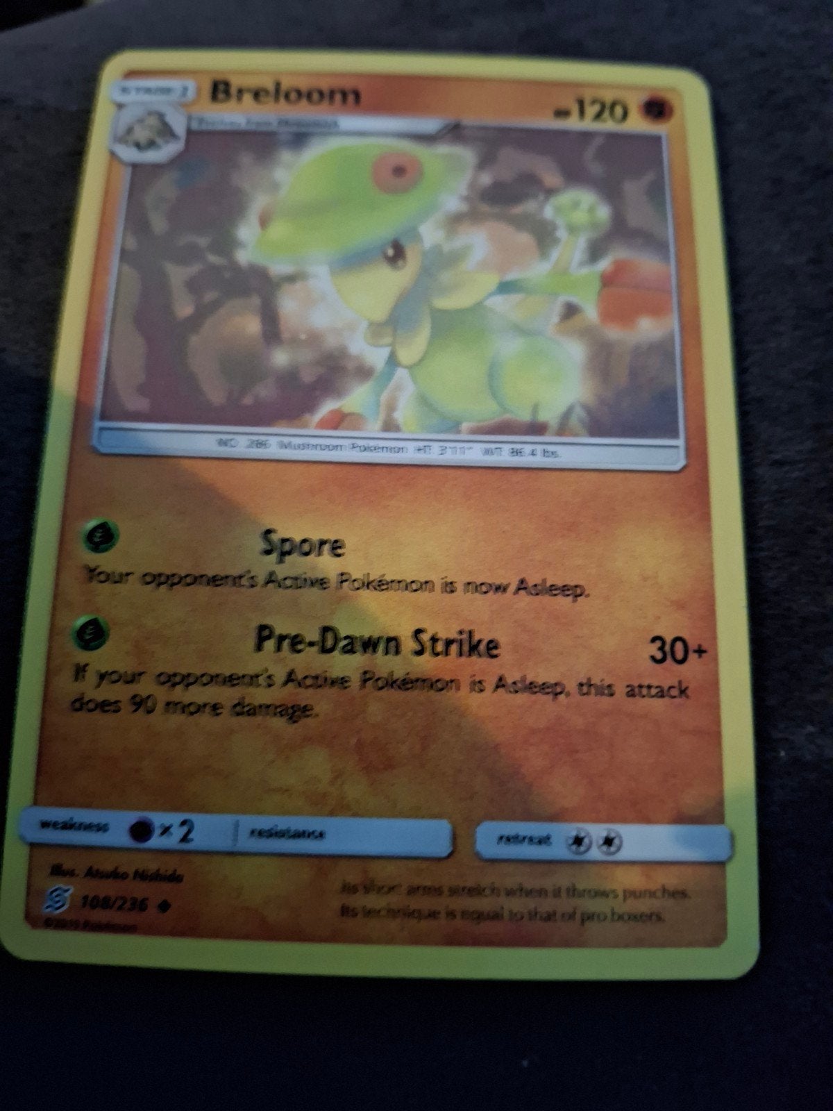 Breloom 108/236 - Pokémon Kaart, Ophalen of Verzenden, Zo goed als nieuw, Losse kaart