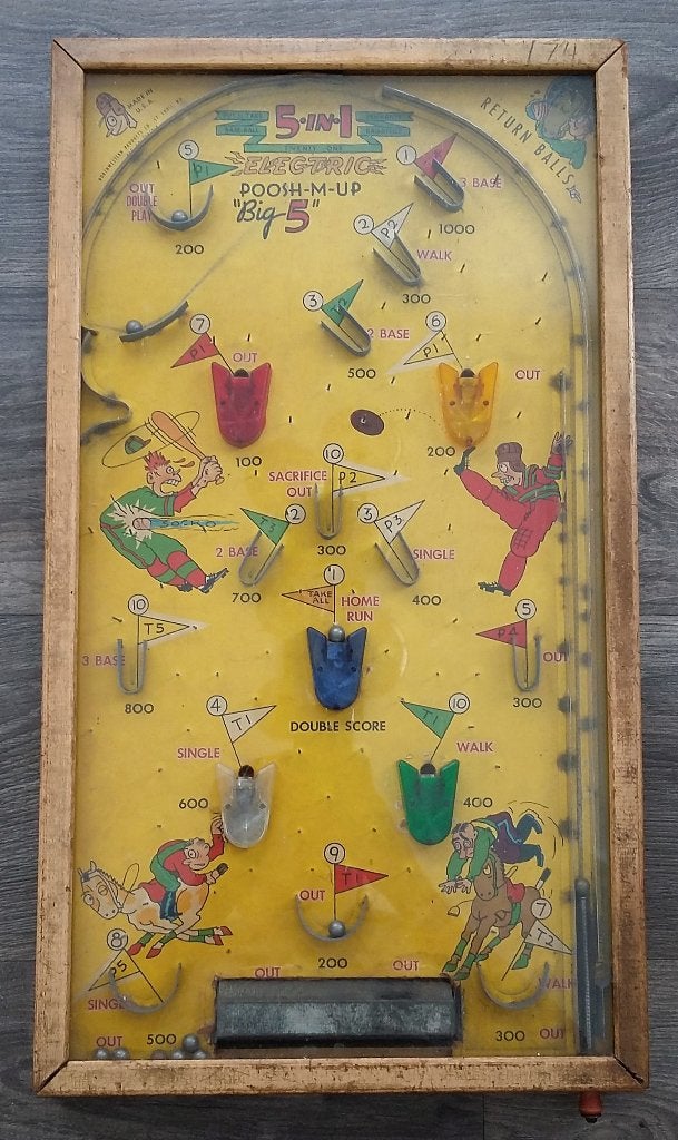 Om1950 Amerikana Flipperkast Pinball Flipper Kast Tafelmodel, Verzamelen, Nvt., Gebruikt, Mechanisch, Flipperkast