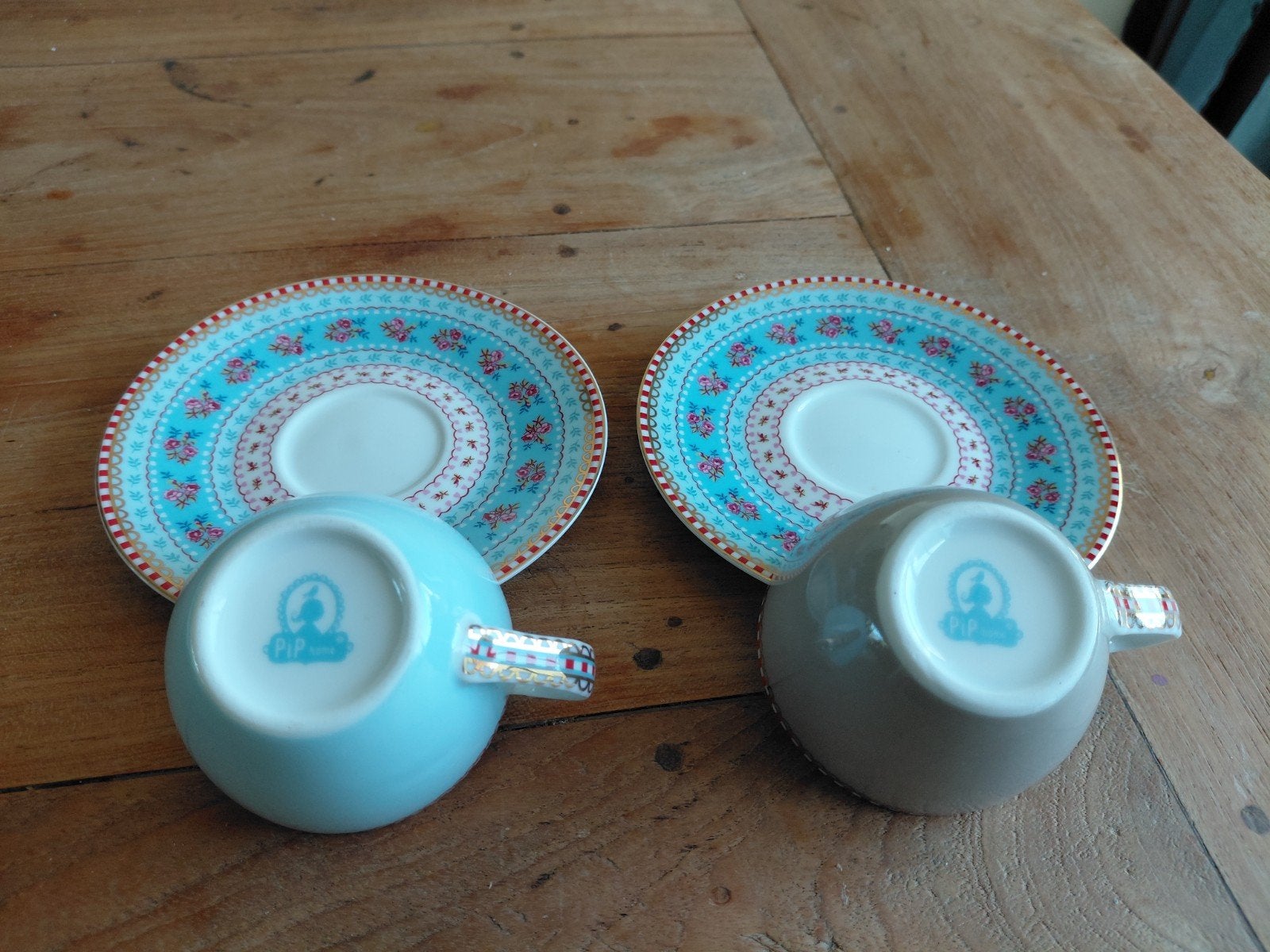 Pip studio espresso blauw en grijs, Ophalen of Verzenden