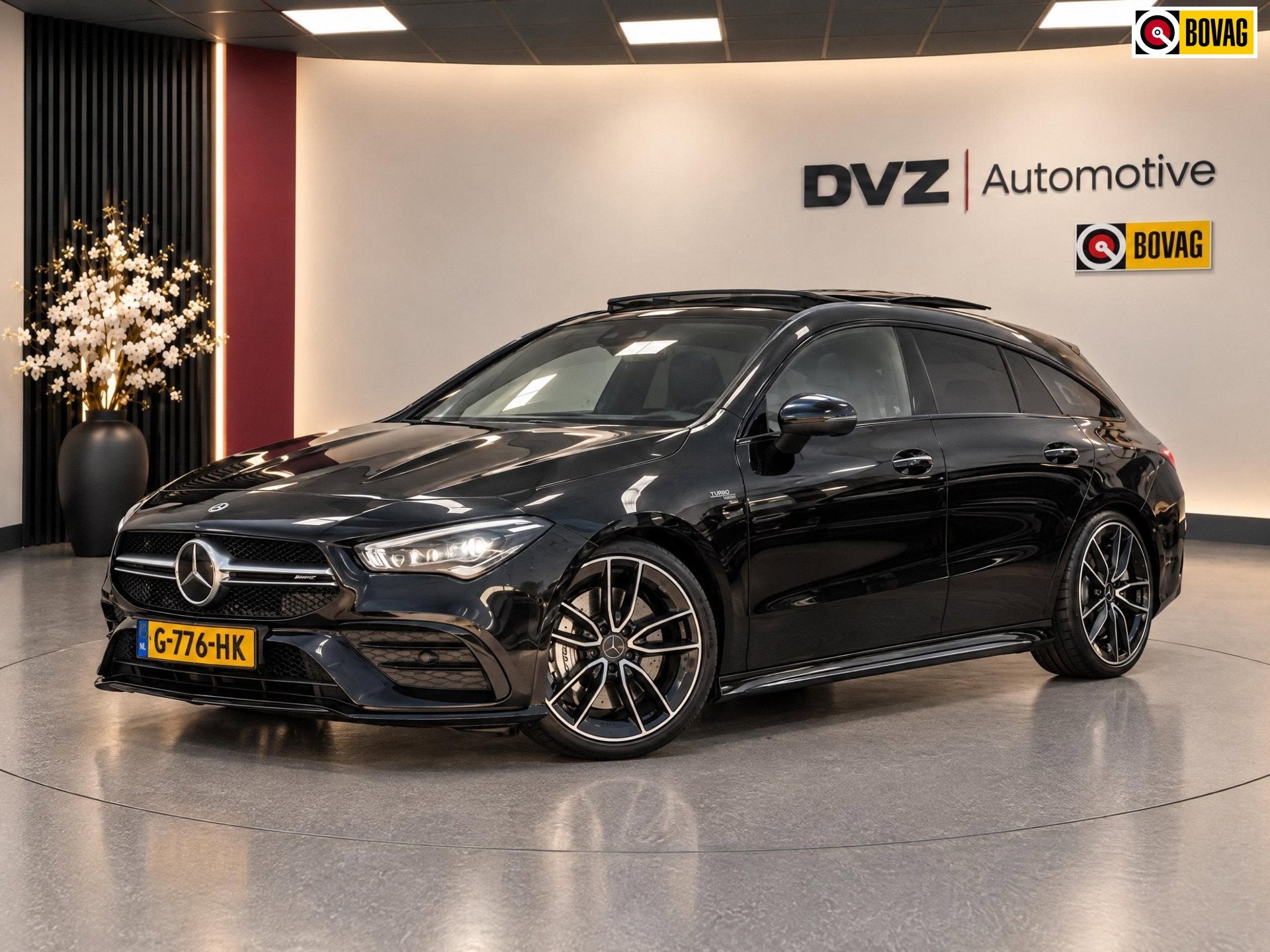 Mercedes-Benz CLA-klasse Shooting Brake AMG 35 4MATIC Premiu, Auto's, Met garantie (alle), Zwart, Vierwielaandrijving, 84 €/maand