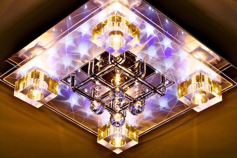Kristallen Plafondlamp Kroonluchter Hanglamp Luchter 240021, Ophalen of Verzenden, Nieuw, Glas
