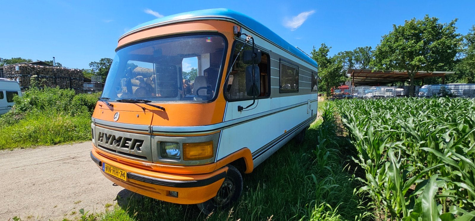Hymer Bruine Beer 410 Diesel - Klassieke Camper uit 1992, Caravans en Kamperen, Campers, Integraal, Diesel, Particulier, Hymer