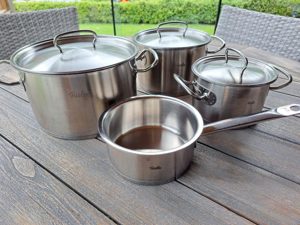 Fissler pannenset, Ophalen, Rvs, Pannenset