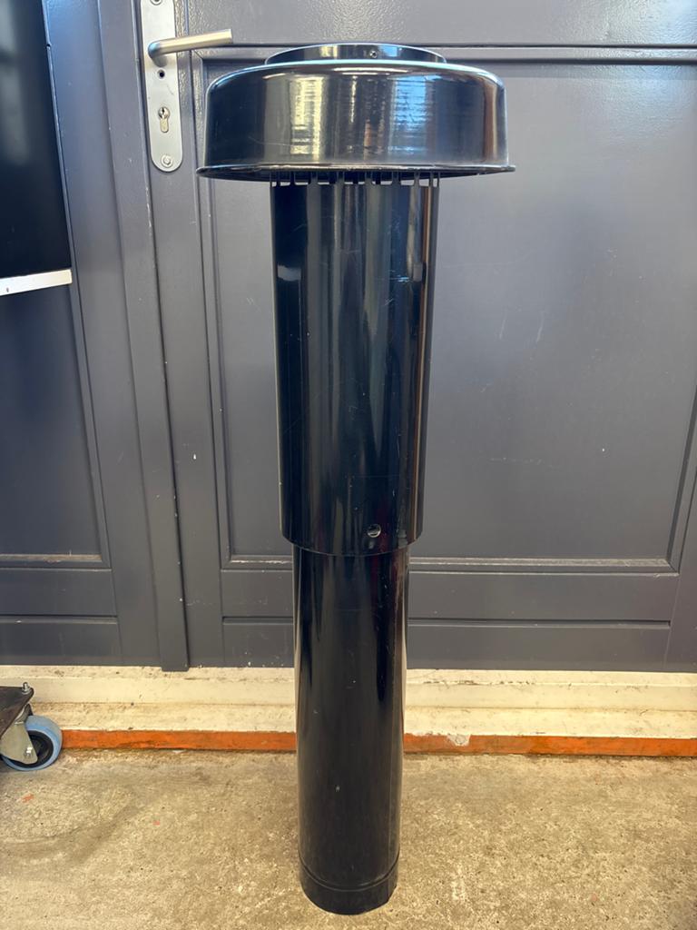Dakdoorvoer 150mm lengte 1m met 60cm onderdak, Ophalen, Nieuw, Ventilator en Afzuiger
