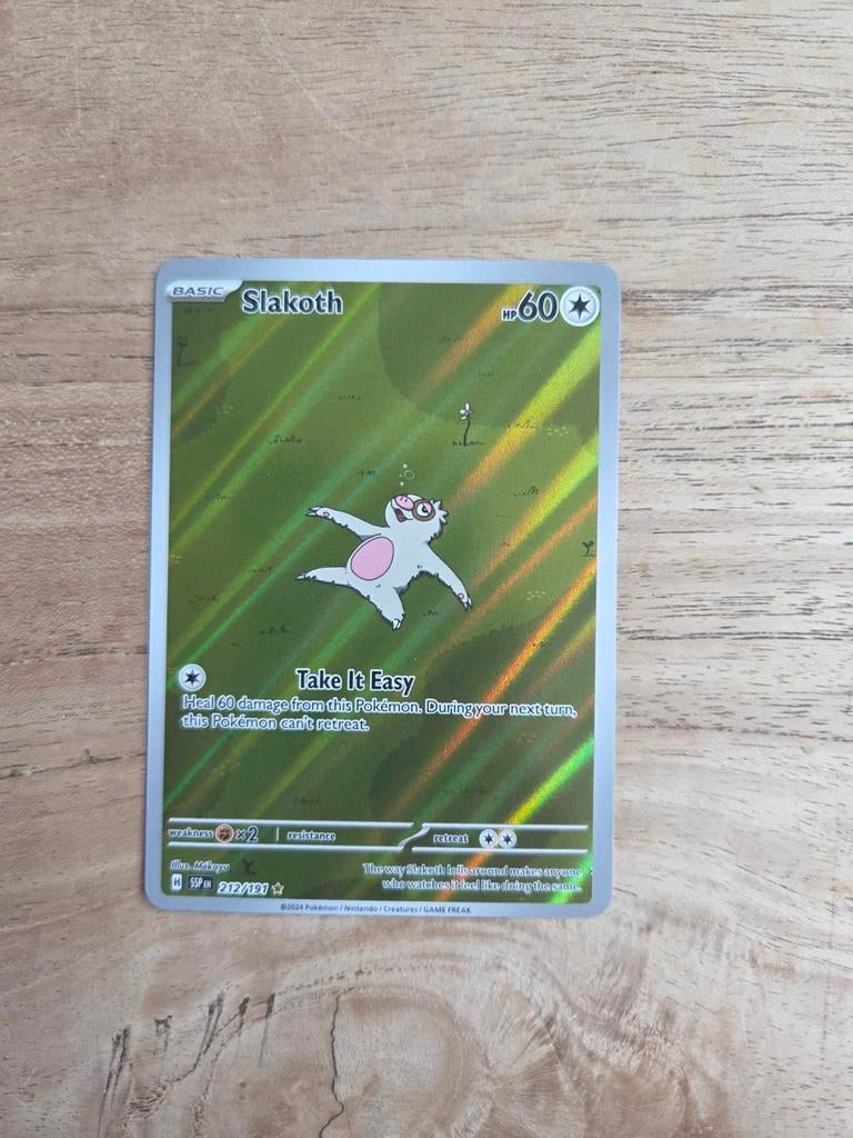 Slakoth 212/191 Surging Sparks Full Art, Ophalen of Verzenden, Nieuw