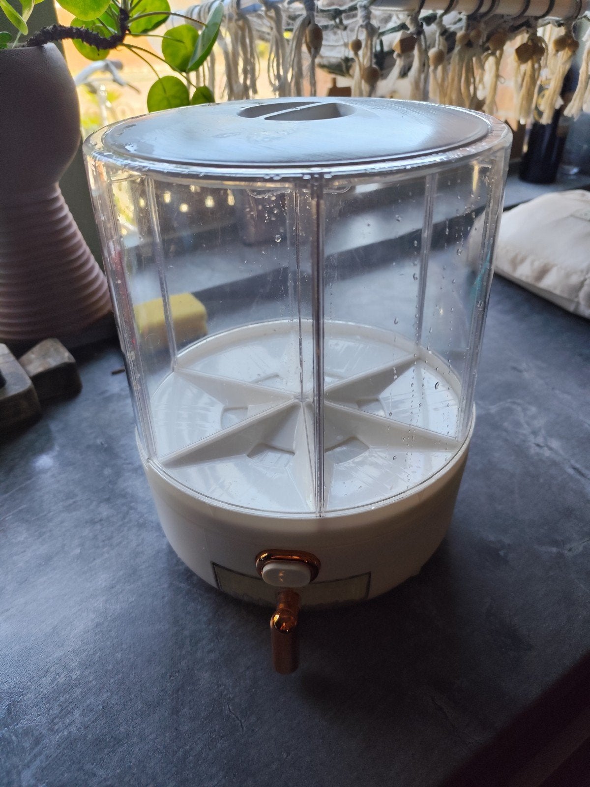 Doseerbak voor Brinta, granola, rijst en meer, Kunststof, Ophalen of Verzenden, Zo goed als nieuw, Voorraadpot