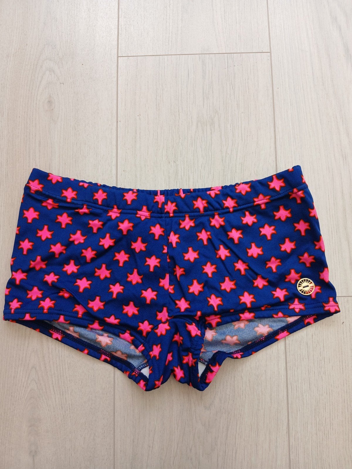 Helanca nieuwe blauw/roze zwembroek maat S, Ophalen of Verzenden, Blauw