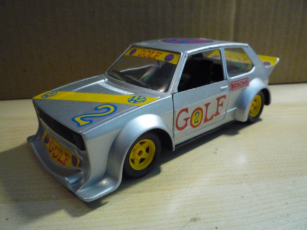 VW Golf Type 1 Rally Racing Polistil 1:25, Ophalen of Verzenden, Zo goed als nieuw, Auto, Overige merken