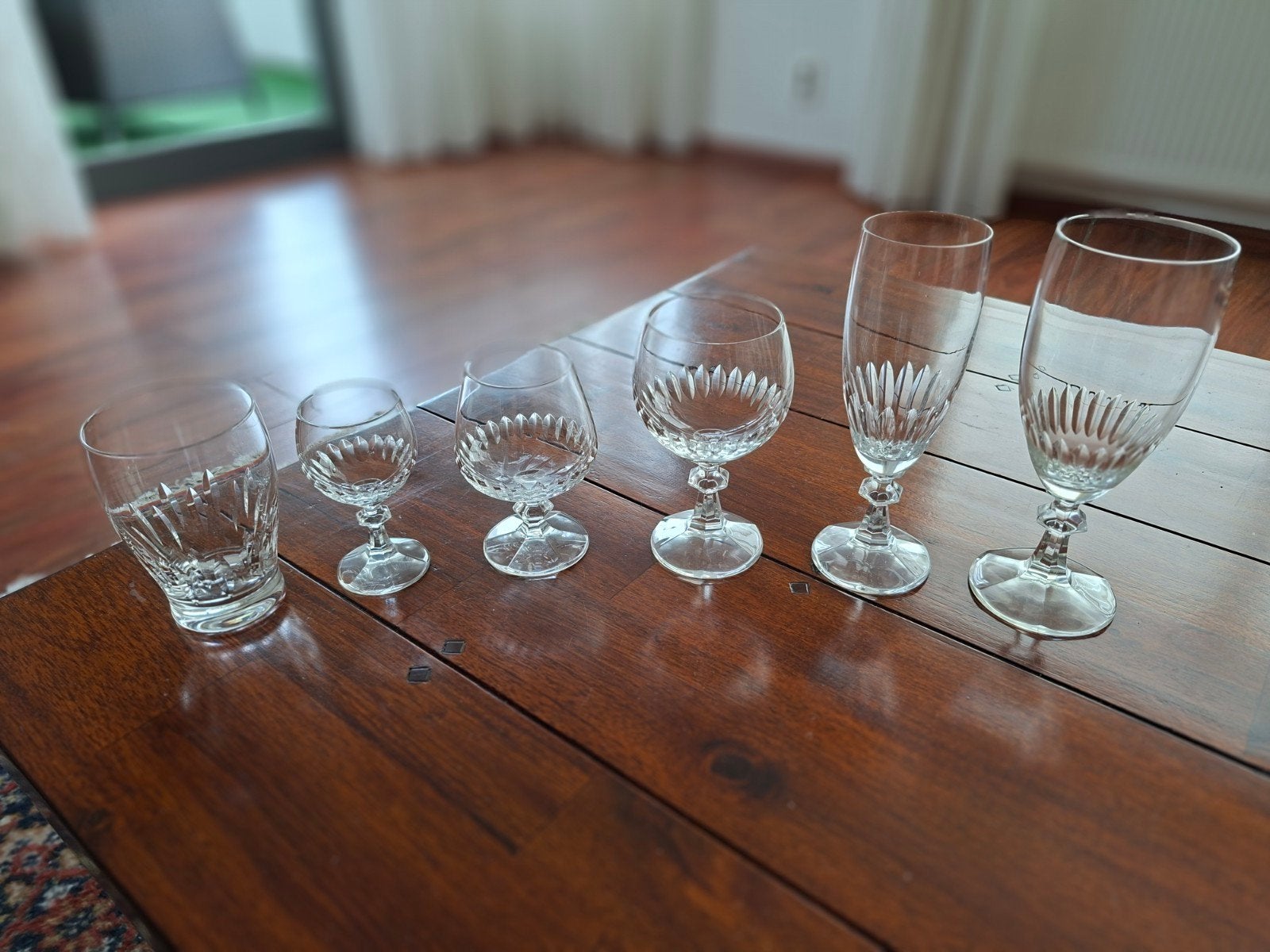 Diverse set van kristallen glazen, Antiek en Kunst, Antiek | Glas en Kristal, Ophalen