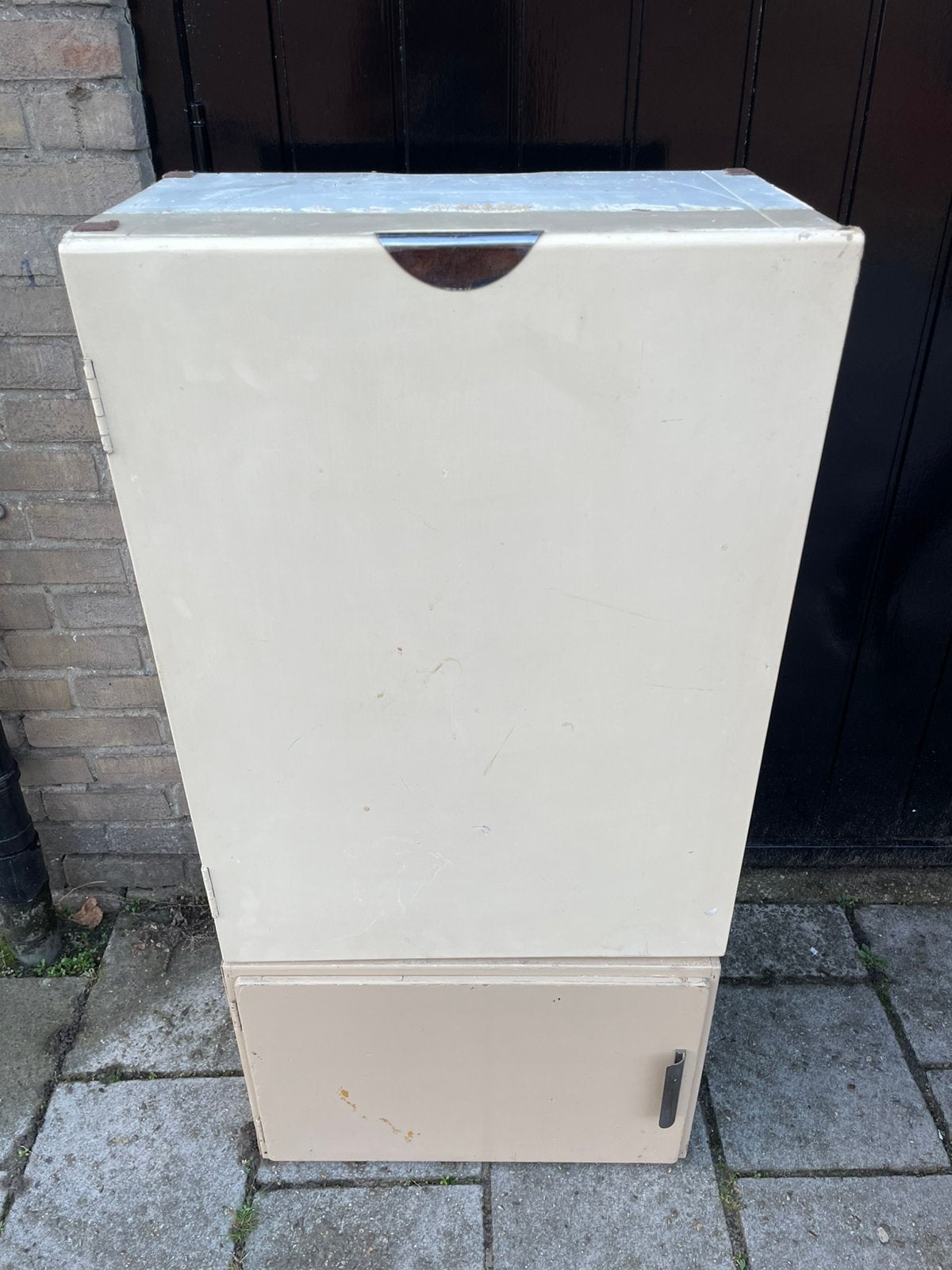Piet zwart opzetkastje en jaren 30 keukenkast, Huis en Inrichting, Ophalen, Gebruikt, 25 tot 50 cm, Minder dan 100 cm