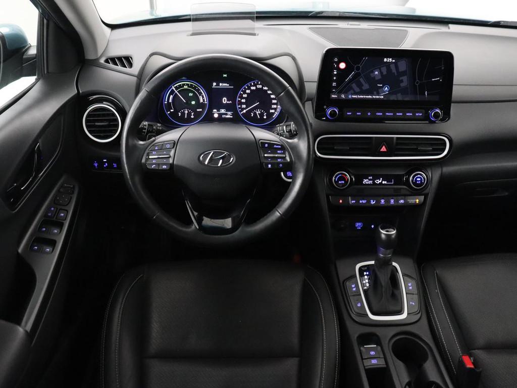 Hyundai Kona 1.6 GDI HEV Premium | 1e eigenaar | Stoelventil, Auto's, Hyundai, Gebruikt, Euro 6, 2 kWh, Blauw