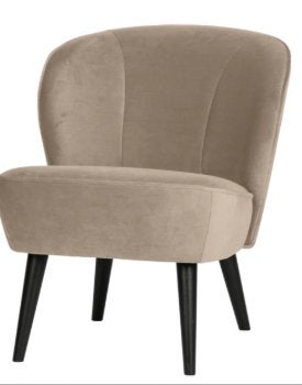 Compact stoeltje Sara (Merk WOOOD) - kleur kaki/beige, Ophalen, Hout, Bruin, Tijdloos - modern