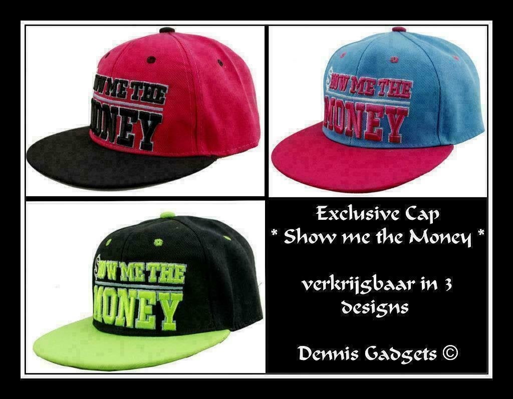 Dennis Gadgets: Design Cap SHOW ME THE MONEY, Ophalen of Verzenden, Nieuw, One size fits all, Pet