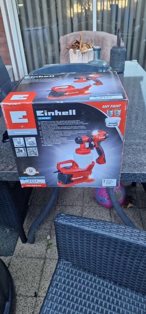 Einhell Verfspuit TC-SY 600 S - Nieuw in doos, Doe-het-zelf en Verbouw, Schildersmaterialen, Ophalen