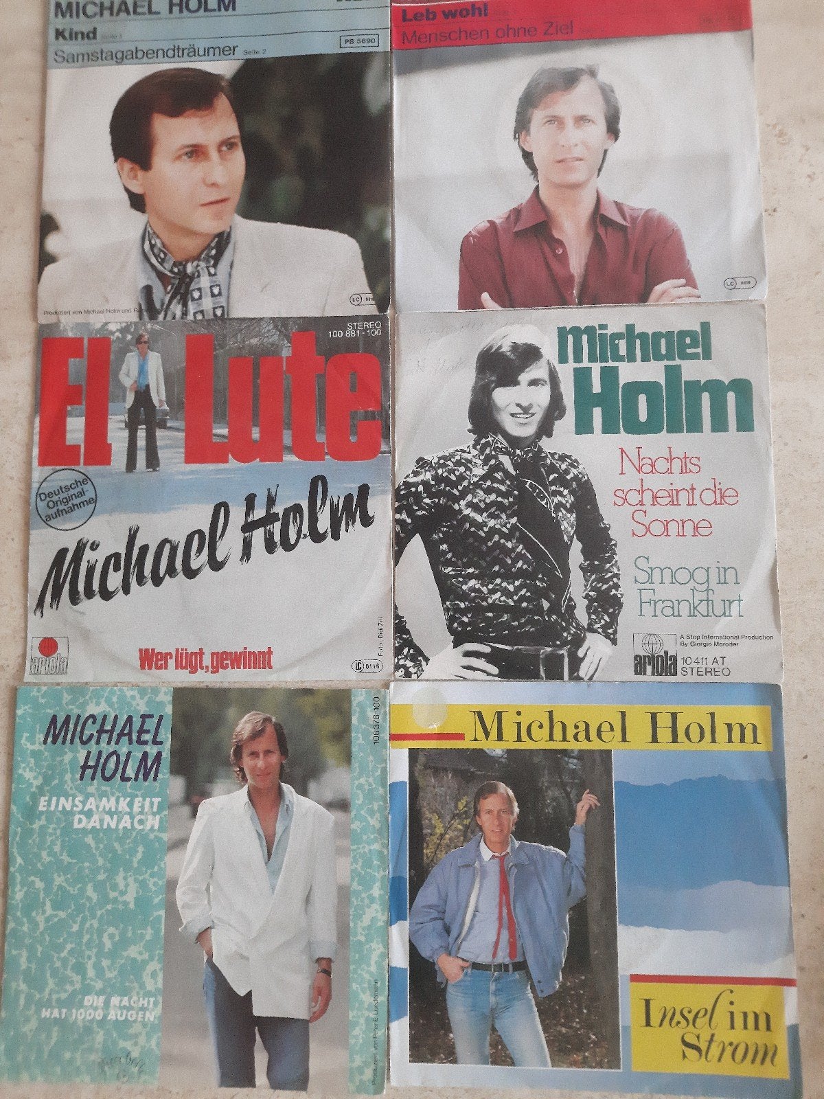 24x vinyl singels van Michael Holm, Ophalen of Verzenden, Zo goed als nieuw, Pop