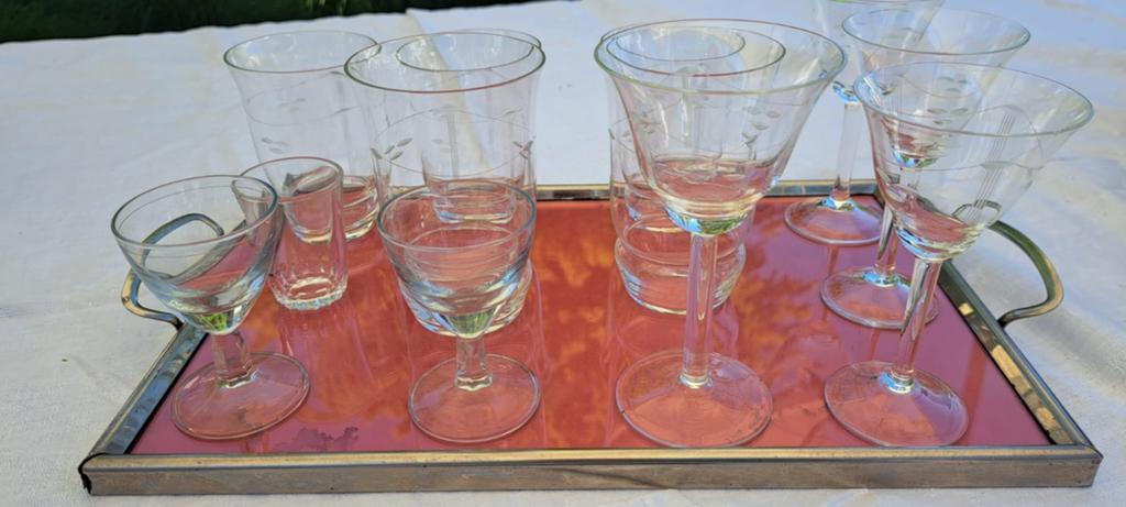 Verzameling mooie glaasjes., Verzamelen, Glas en Borrelglaasjes, Ophalen, Gebruikt, Borrel- of Shotglas