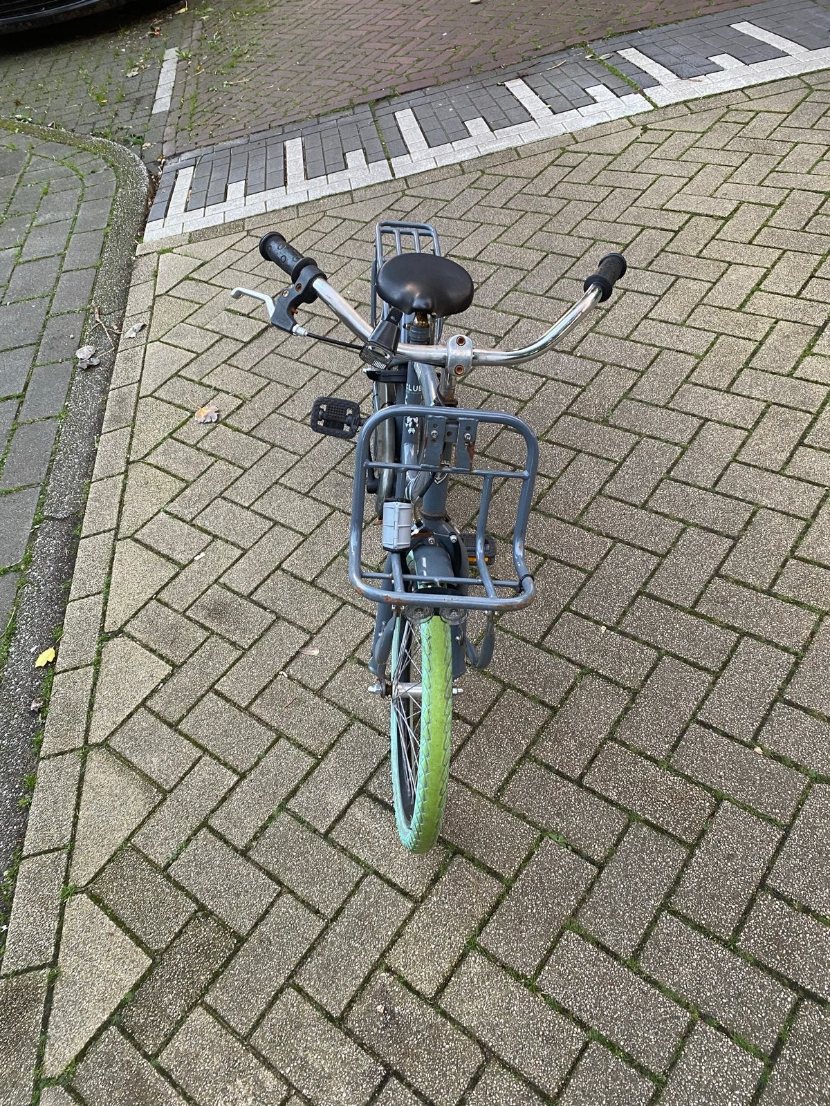 Alpina kinderfiets met voor- en achterdrager, Ophalen, Gebruikt, Velgrem, 16 tot 20 inch