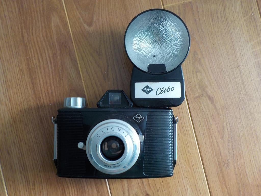 Camera met flitser, Verzamelen, Ophalen of Verzenden, Voor 1940, Fototoestel