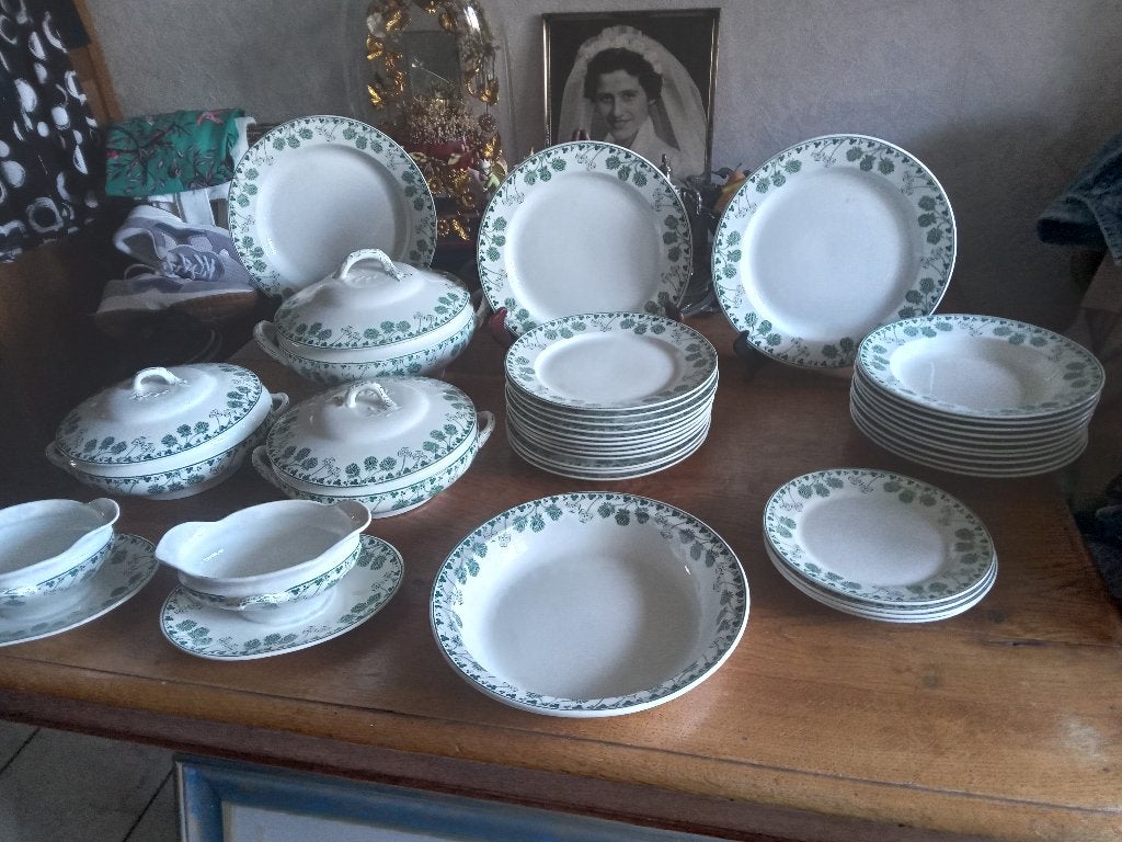 eetservies B.F.K oude boch Belgie TRIFOLIUM, Antiek en Kunst, Ophalen