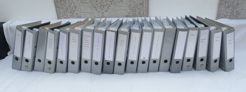 HEMA 2-rings multomap, ringbandmap, ringordner + 200 hoesjes, Diversen, Schrijfwaren, Ophalen, Zo goed als nieuw