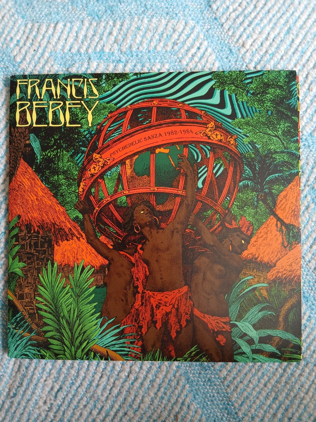Francis Bebey -Psychedelic Sanza 1982-1984 LP (Zo goed als, 1980 - 1989, Ophalen of Verzenden, 12 inch, Dubbel-LP