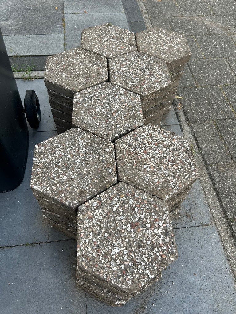 Gratis Tuintegels, Ophalen, Gebruikt, Minder dan 5 m², Beton