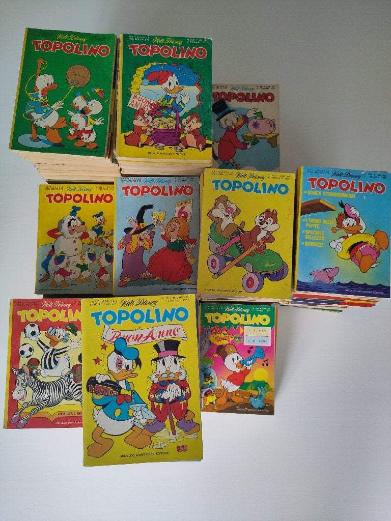 233 Topolino Walt Disney vintage 1971-1983, Gelezen, Walt Disney's, Europa, Ophalen of Verzenden