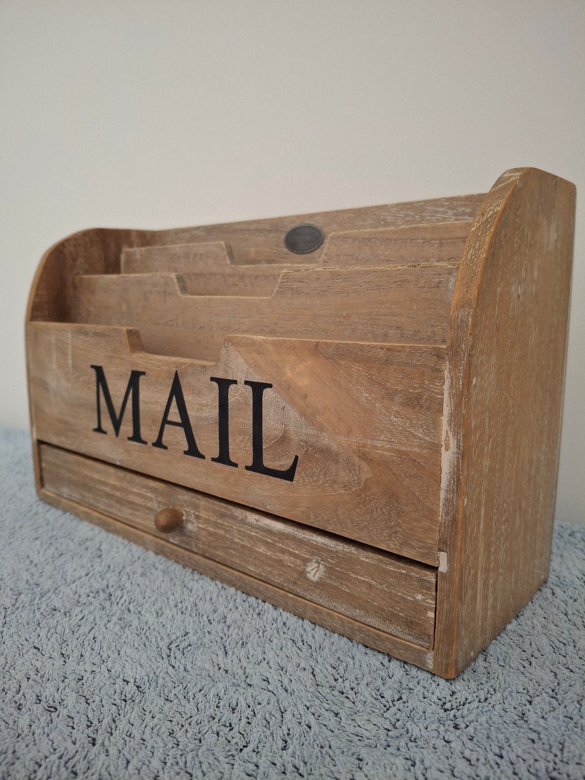 Riverdale mailbox 3 vaks met 1 lade, Ophalen of Verzenden, Zo goed als nieuw, Meerdere vakken, Hout