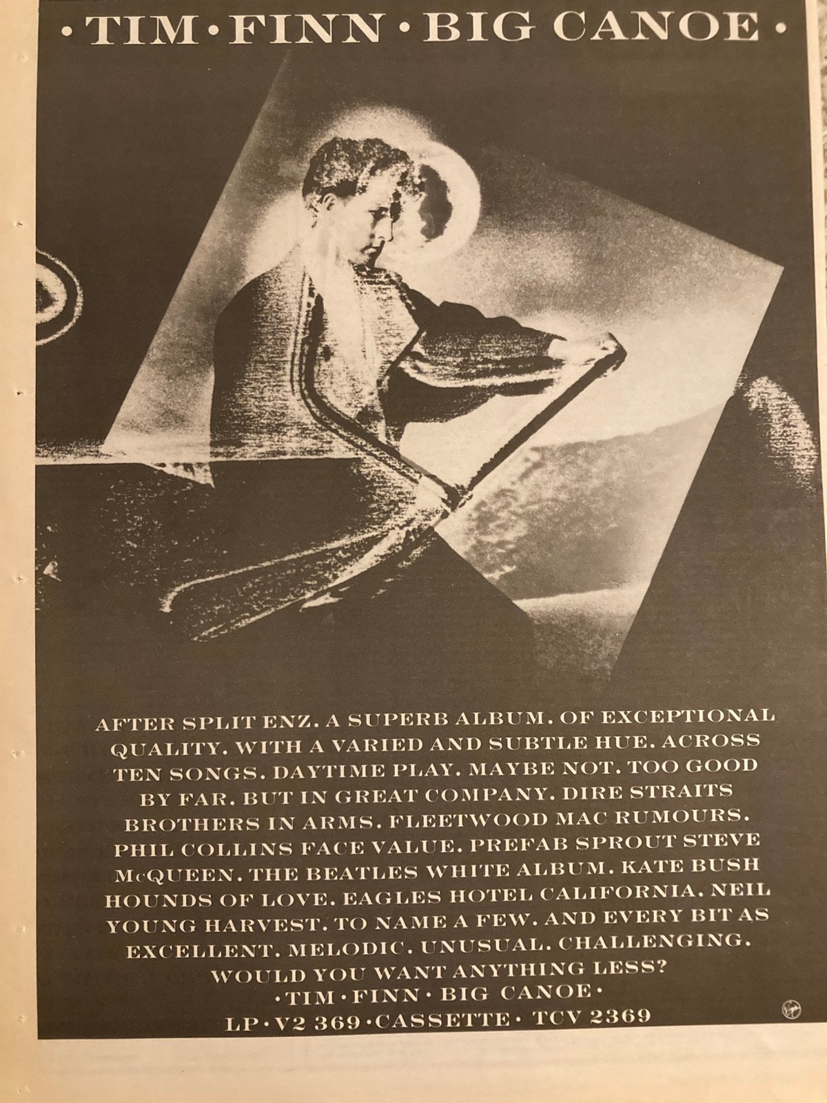 TIM FINN Big Canoe A3 advertentie, Ophalen of Verzenden