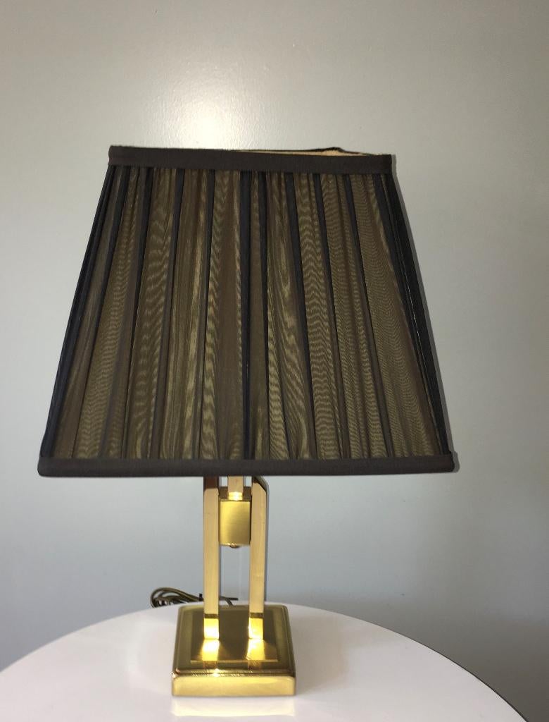 Vintage Hollywood Regency tafellamp, Ophalen of Verzenden, Zo goed als nieuw, Stof, Minder dan 50 cm