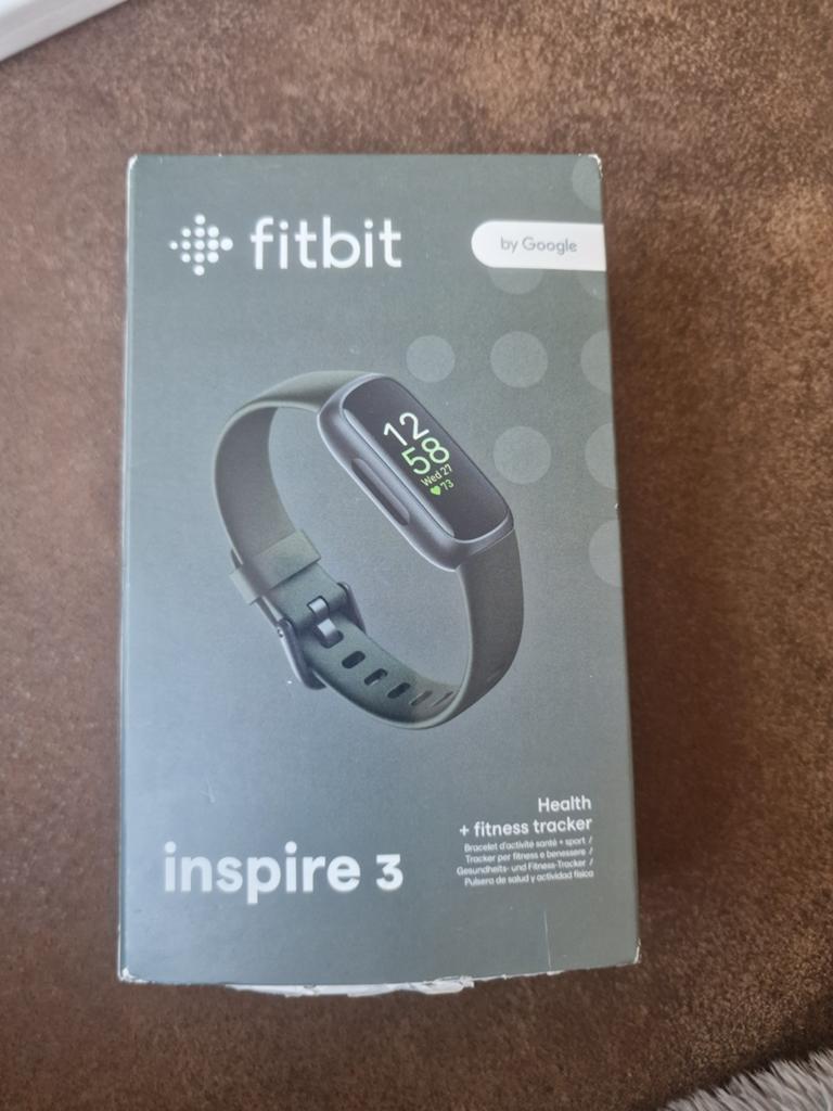 Fitbit Inspire 3, Ophalen, Zwart, Nieuw, Fitbit