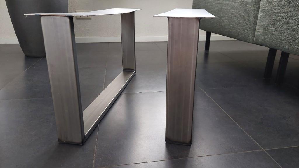 Stalen salontafelpoten van Firma Hout & Staal, Ophalen, Minder dan 50 cm, 50 tot 100 cm, Zo goed als nieuw