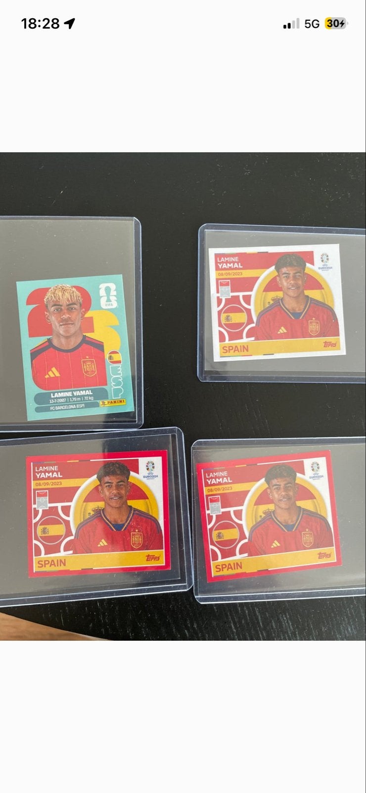 Lamine Yamal Voetbalplaatjes - Panini & Topps, Ophalen of Verzenden, Zo goed als nieuw, Buitenlandse clubs, Spelerskaart