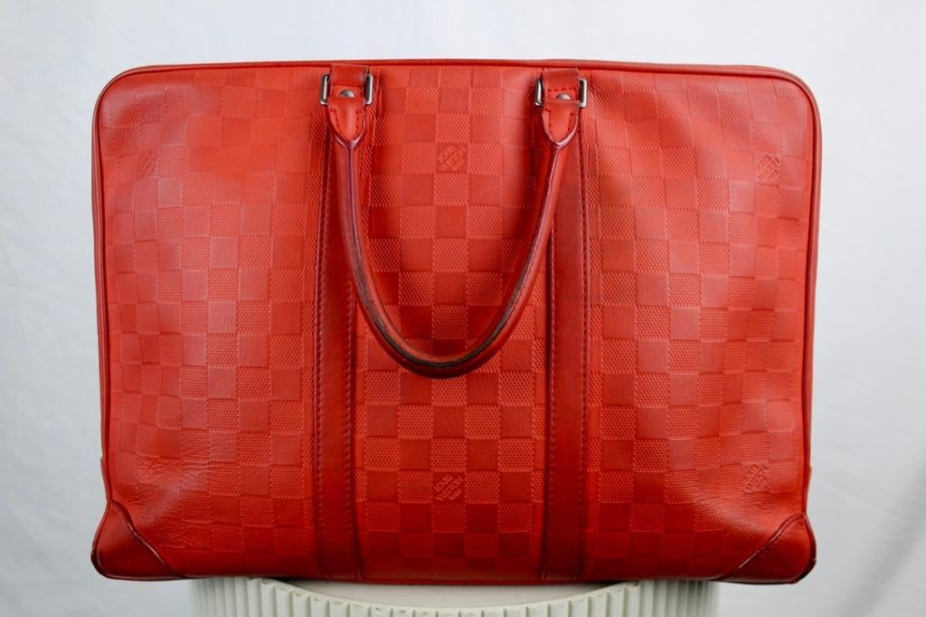 Louis Vuitton Porte Documents Fusion - 1098, Aktetas of Boekentas, Oranje, Ophalen of Verzenden, Lv