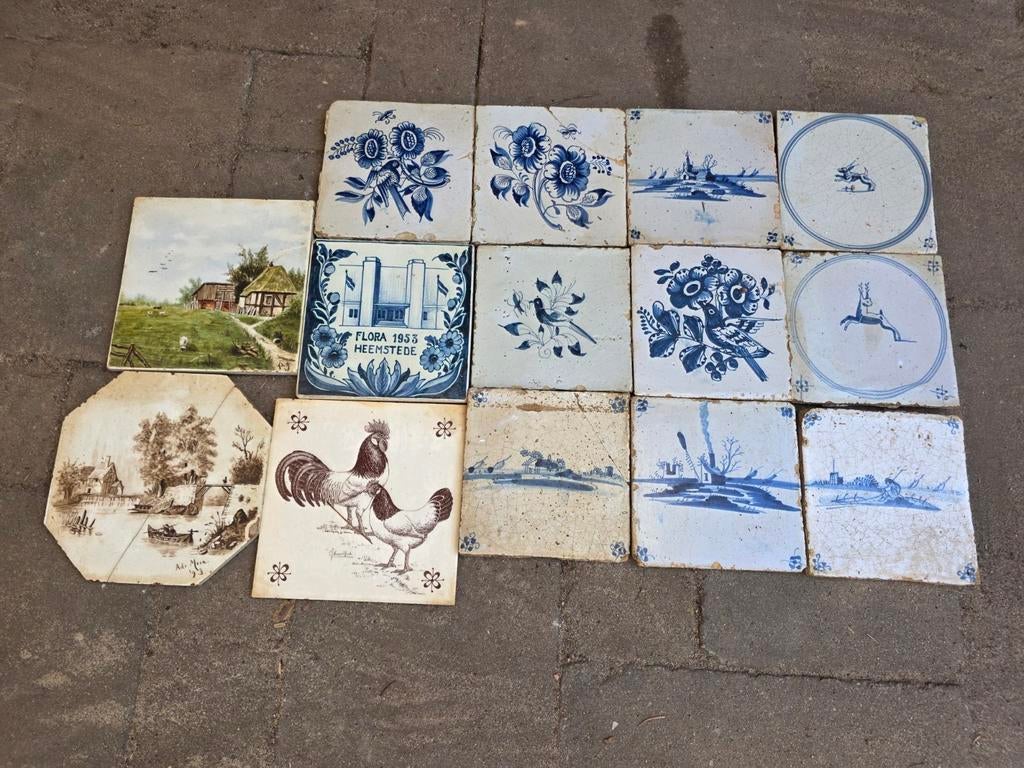Antieke tegeltjes vintage tegel, Antiek en Kunst, Ophalen