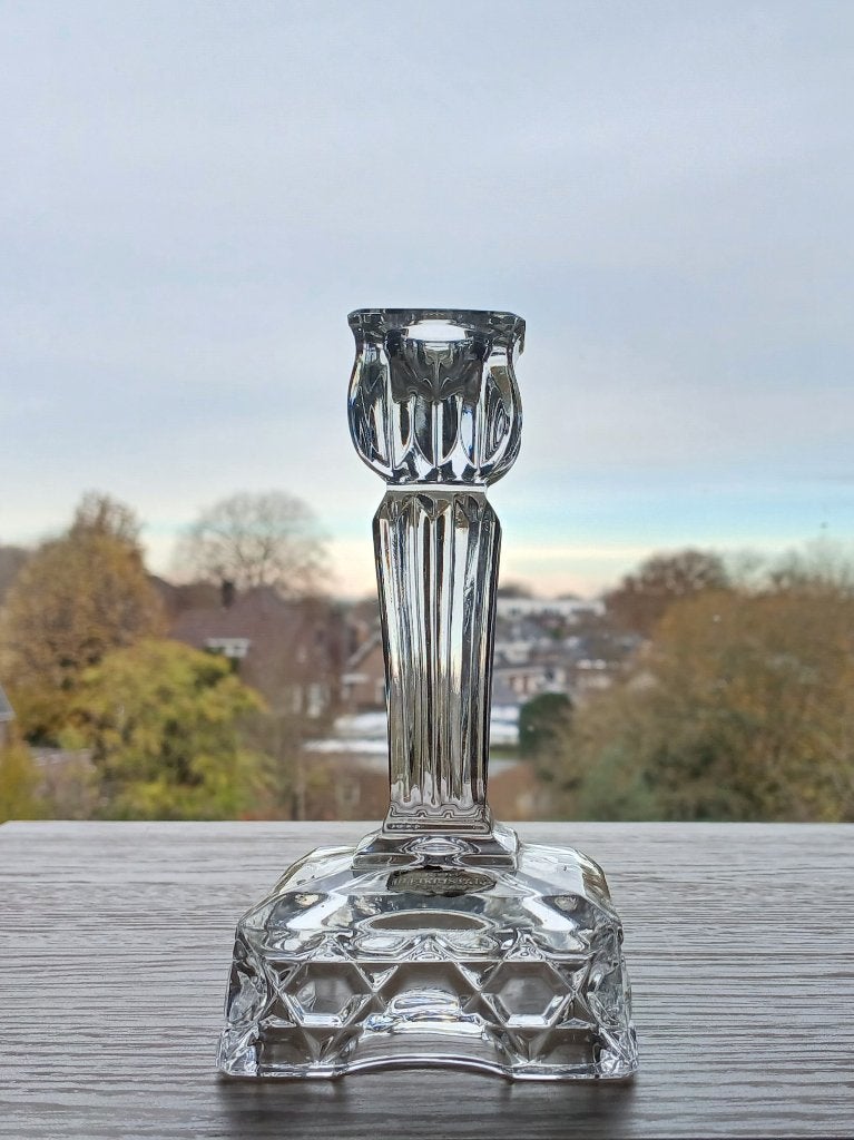 Kandelaar Ernst Buder Bleikristall Vintage 1960’s, Ophalen of Verzenden, Kristal