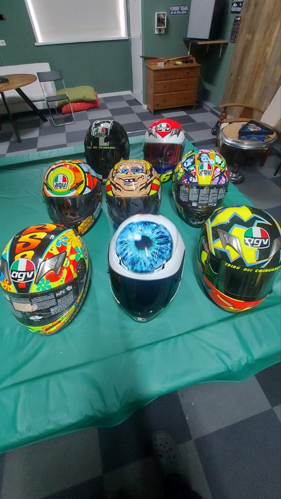 Agv rossi helmen ti-tech, gp-tech, corsa, Motoren, Ophalen of Verzenden, Tweedehands, Integraalhelm, AGV