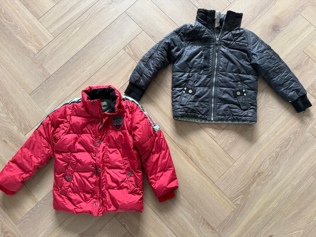 Twee kinderjassen winterjas maat 128, Kinderen en Baby's, Ophalen of Verzenden, Gebruikt, Jongen of Meisje