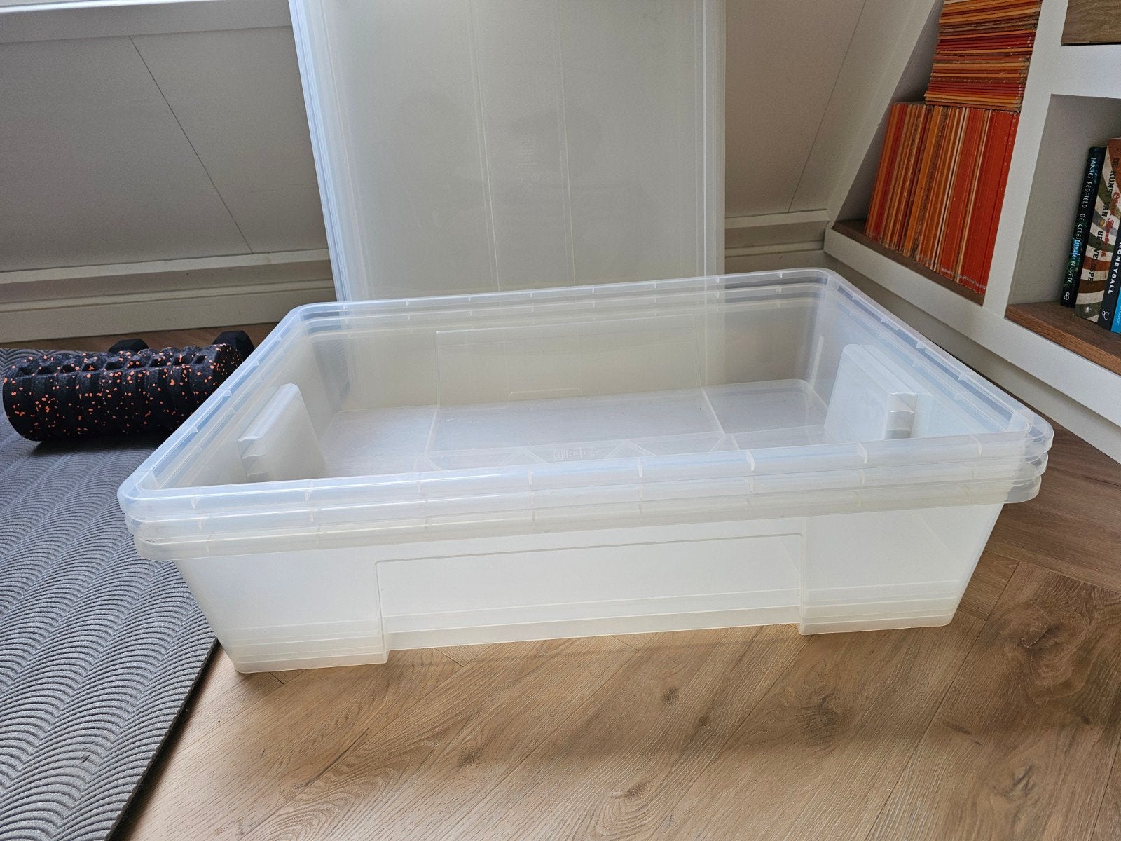 4x IKEA Samla bakken met deksel en haken - lichte schade, Ophalen, Gebruikt, 40 tot 60 cm, 75 tot 100 cm