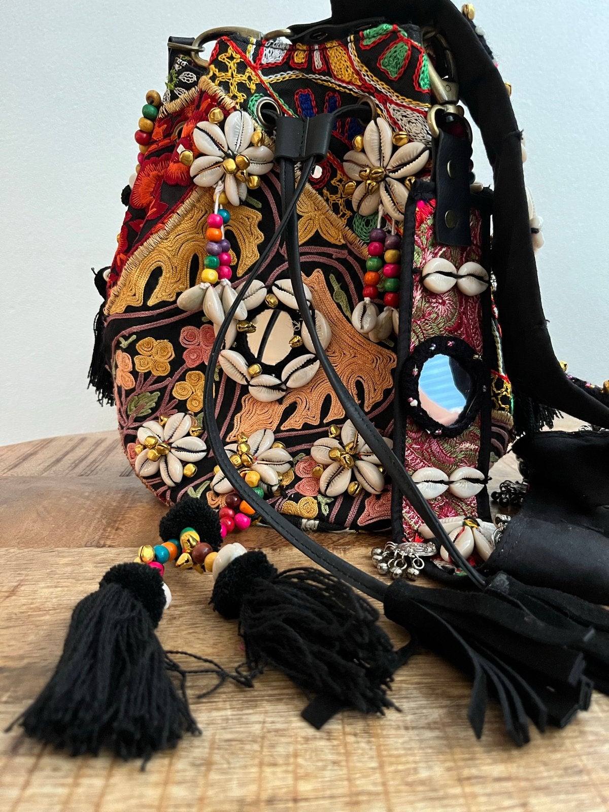 Minre Schoudertas met Riem - Bohemian Stijl, Ophalen of Verzenden, Nieuw, Overige kleuren, Overige merken