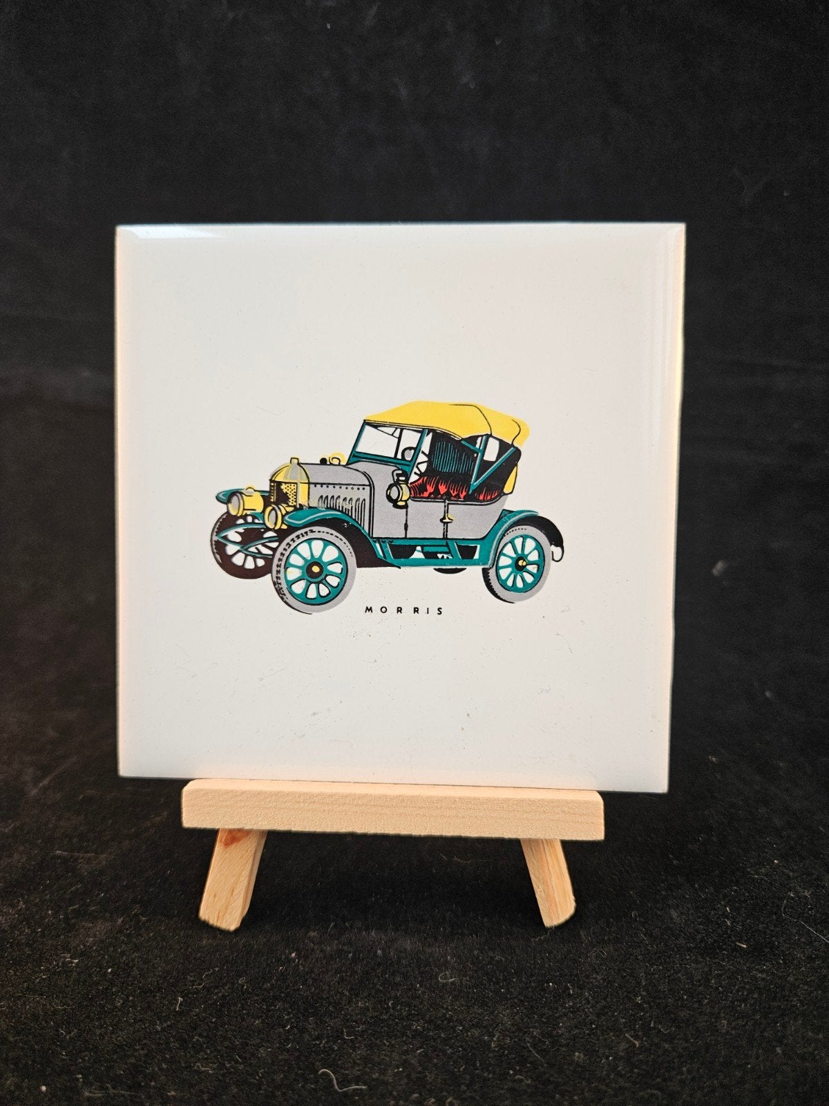 Vintage Keramische Tegel - Morris Oldtimer - H&R Johnson, Ophalen of Verzenden