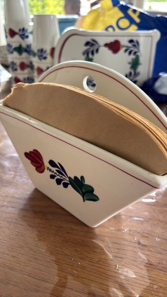 Boerenbont koffiefilter houder, Ophalen, Zo goed als nieuw