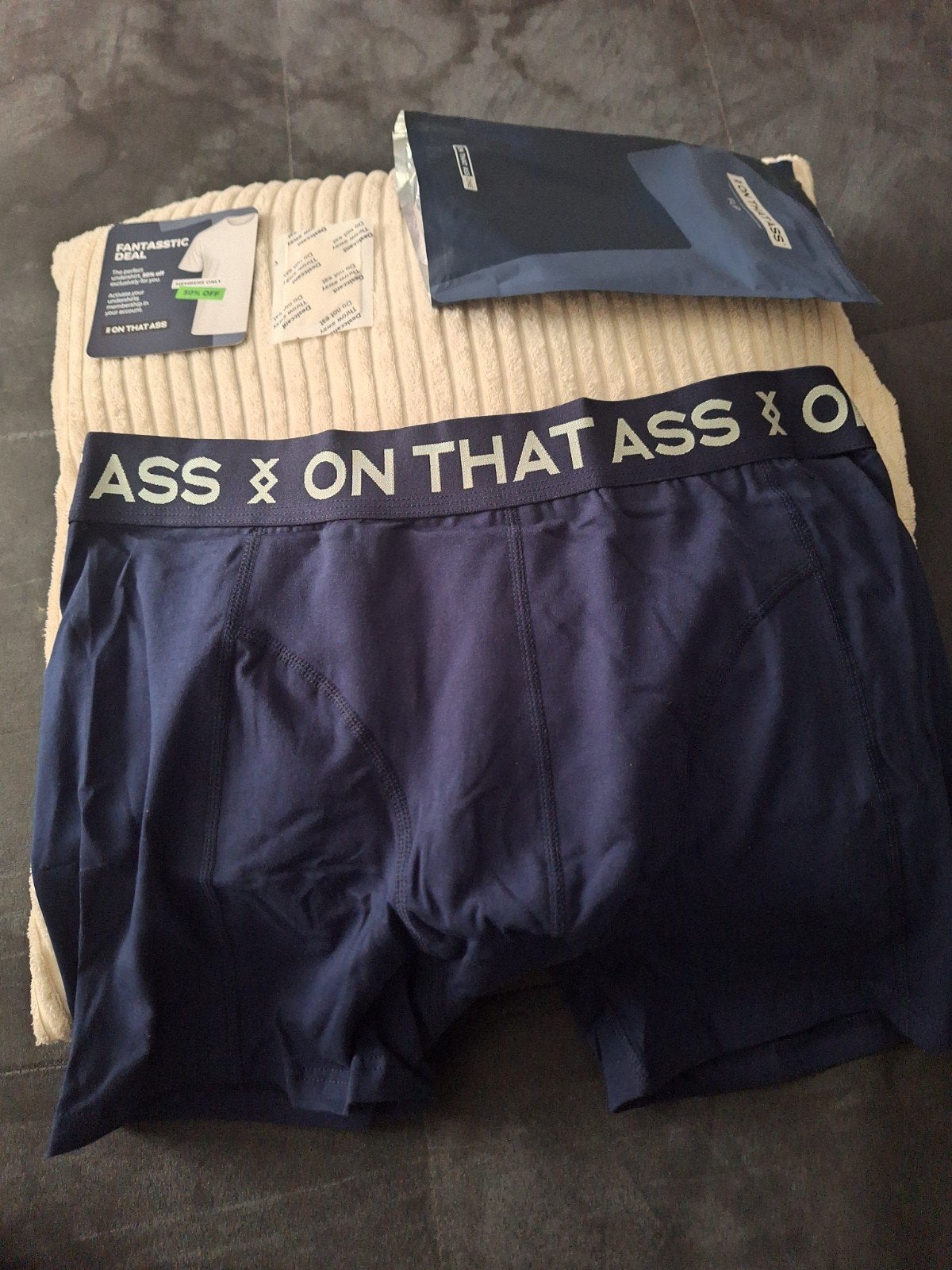 On That Ass Boxer - Donkerblauw maat L GRATIS VERZONDEN, Ophalen of Verzenden, Blauw, On That Ass, Boxer